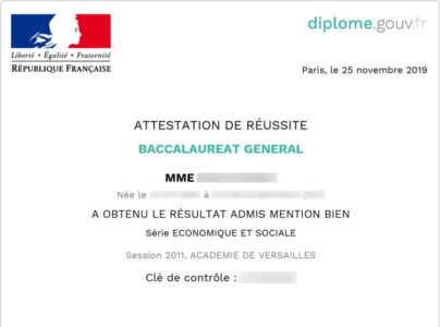 Acheter un diplôme enregistré